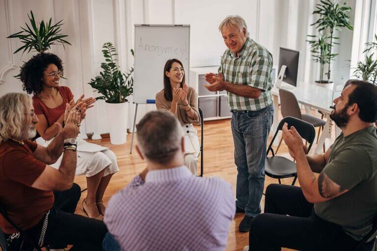 group talking